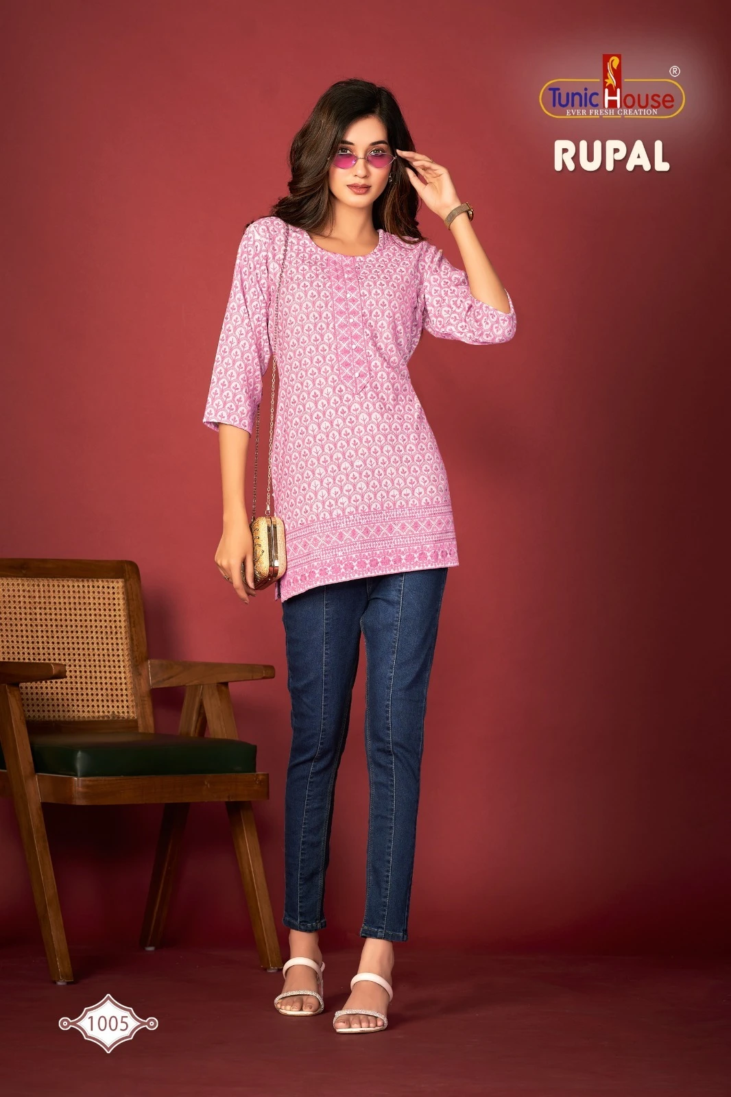 Tunic House Rupal Chikankari Viscous Rayon Wholesale Short Top Catalog — Wholesale Kurtis, MPA wholesale from Surat - Gallery Image 5